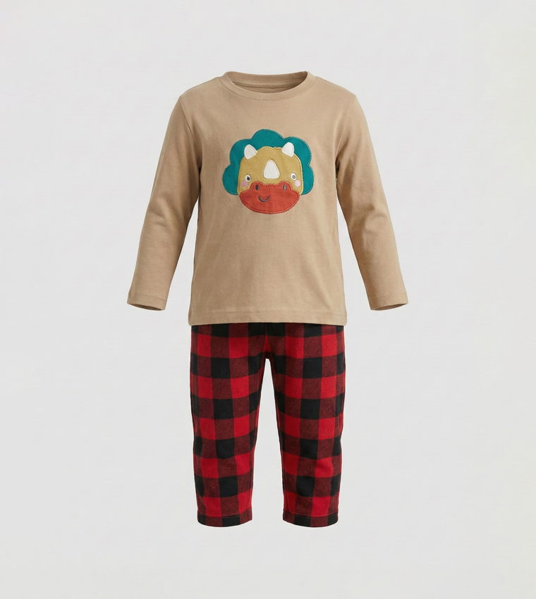 Printed Long Sleeves Pyjama Set