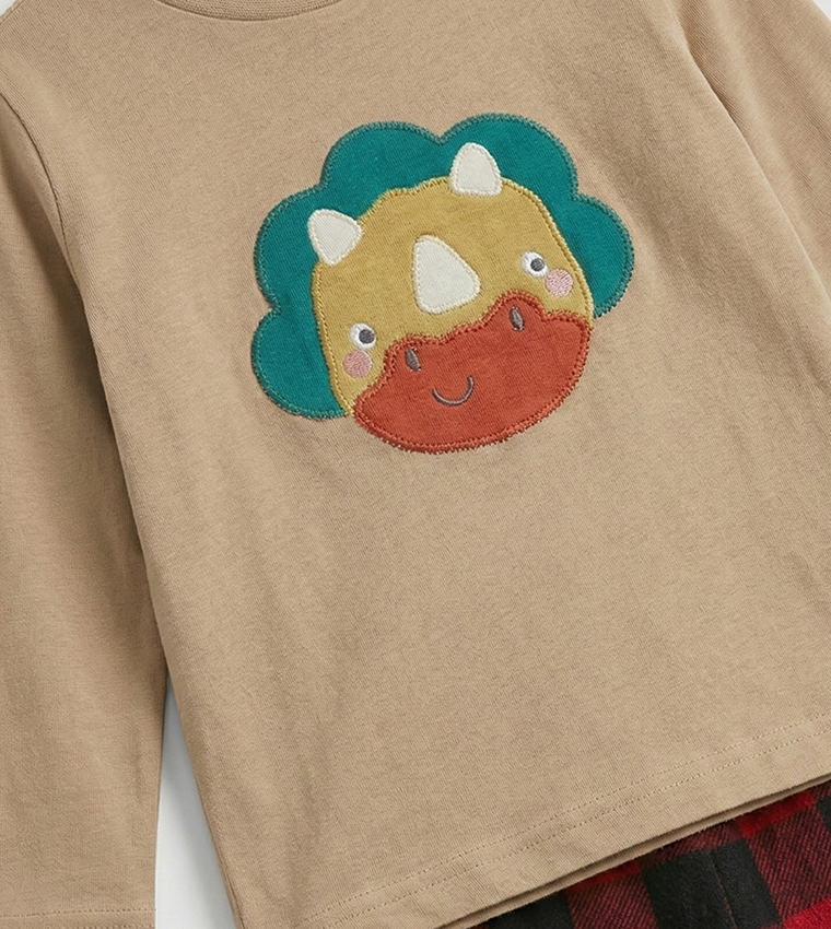 Printed Long Sleeves Pyjama Set