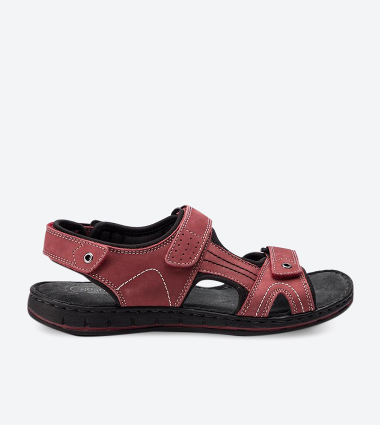 Buy Go Soft @ CCC Double Strap Velcro Closure Sandals Red MI18 ESSAAR ...