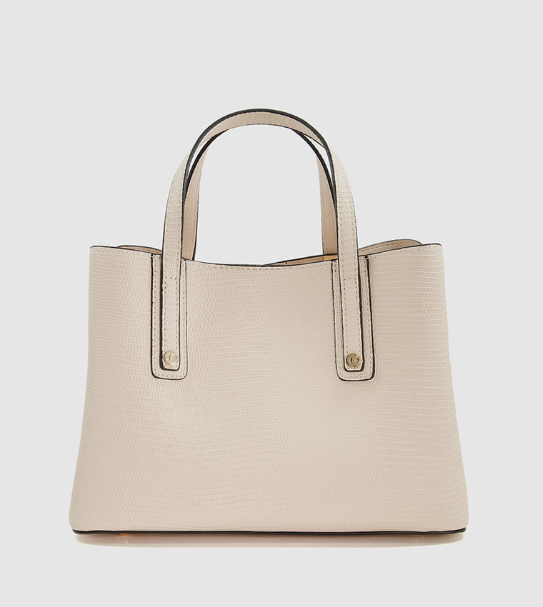 Mididorrie Croc Textured Tote Bag