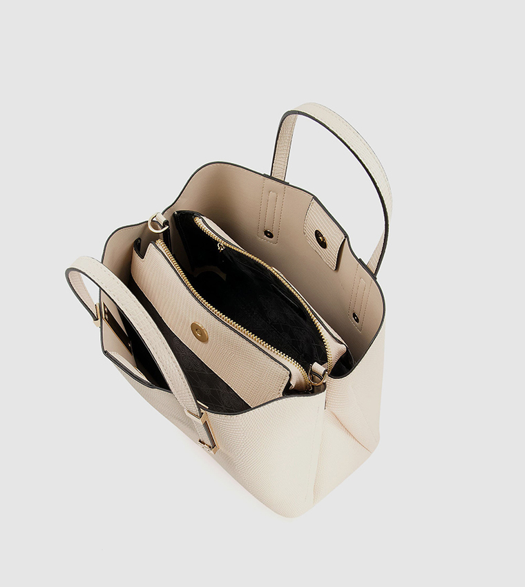 Mididorrie Croc Textured Tote Bag