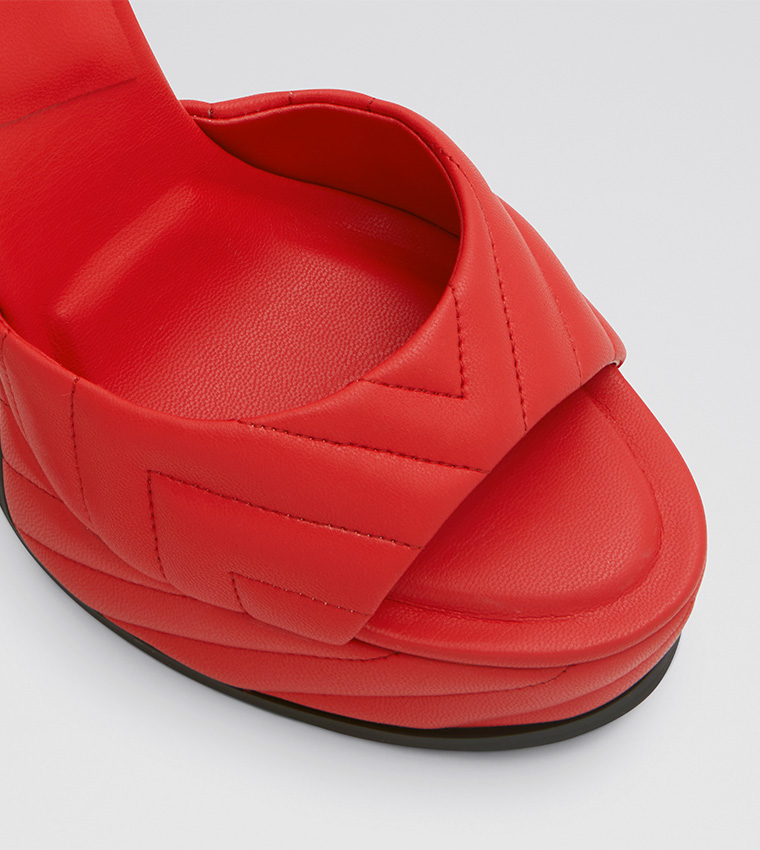 Milena Ankle Belt High Heeled Sandals-Pillow Walk Collections 