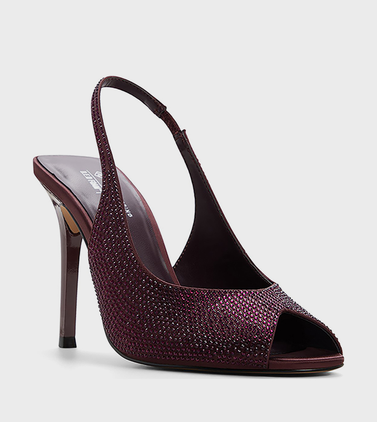 MILENAA Peep Toe Heel Sandals