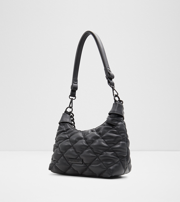 Buy Aldo MILYA Quilted Chain Detail Shoulder Bag In Black