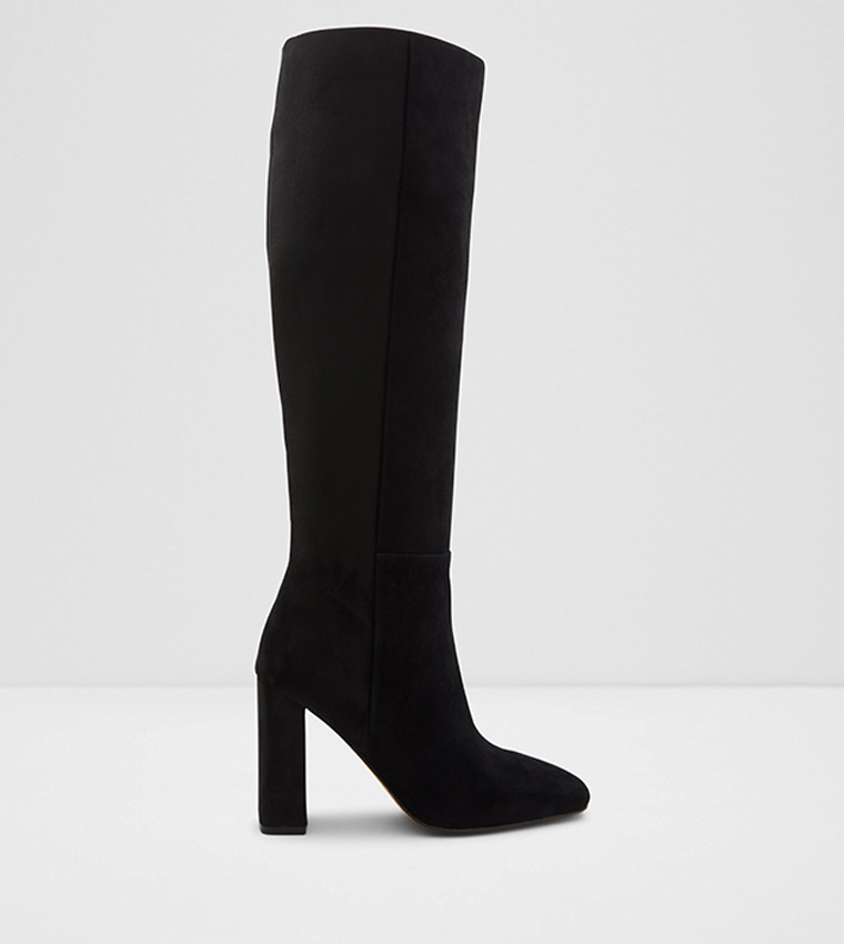Buy Aldo Mingeon Knee Length Heeled Boots Flex Collections In Black 6thStreet UAE