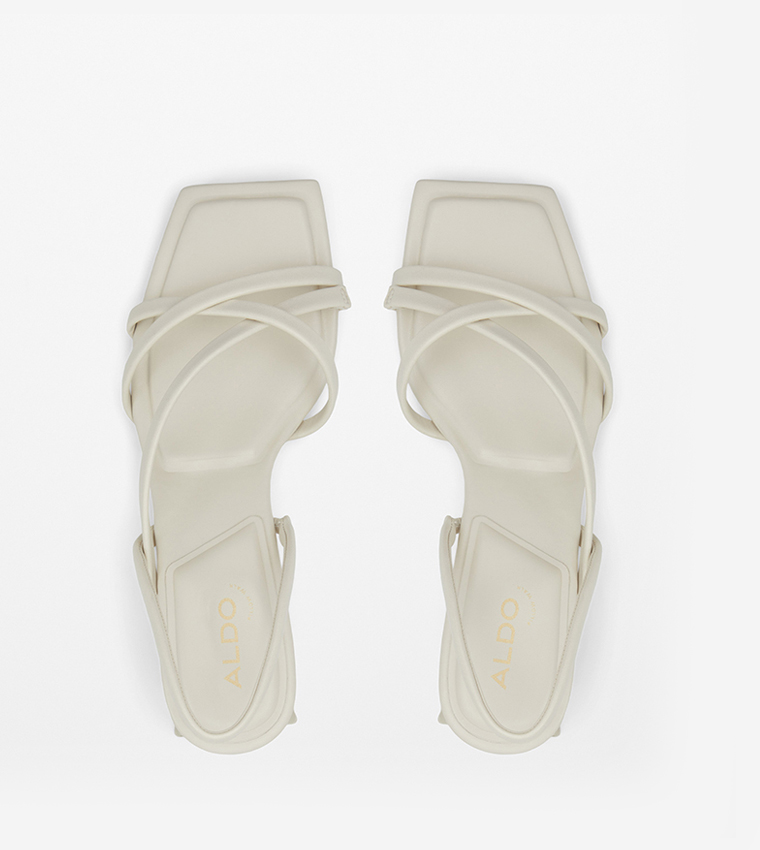 Buy Aldo MINIMA Slingback Block Heel Sandals In White 6thStreet Saudi Arabia