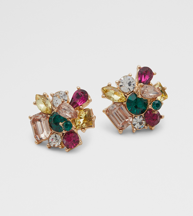 Multi stone earrings on sale