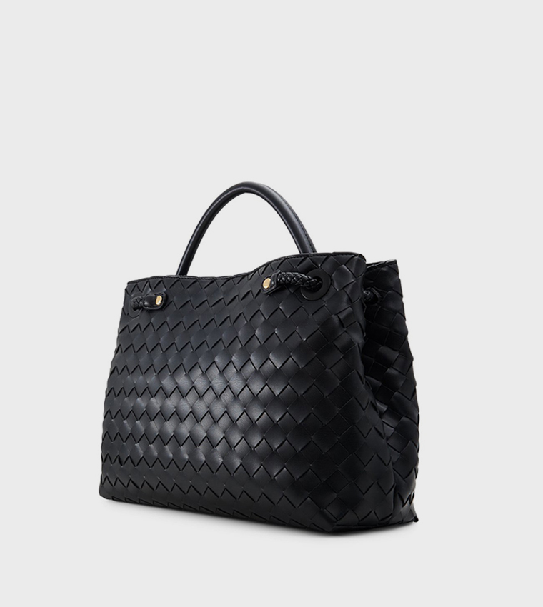 MIRABEL Braided Tote Bag