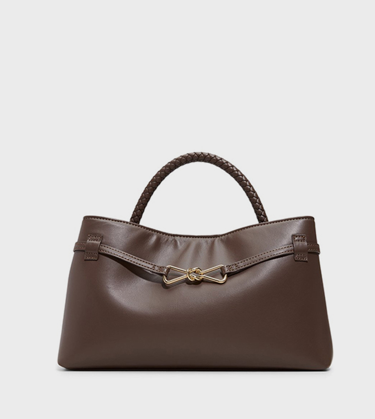 MIRABELLAA Braided Strap Handheld Bag