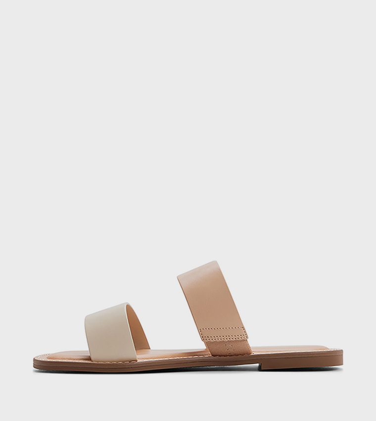 MIRAE Open Toe Flat Sandals