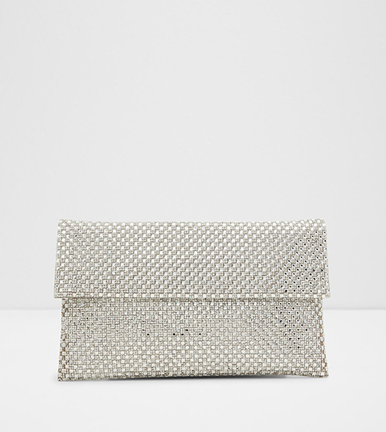 Buy Aldo MIRILIRI Embellished Clutch Bag In Silver 6thStreet Saudi Arabia