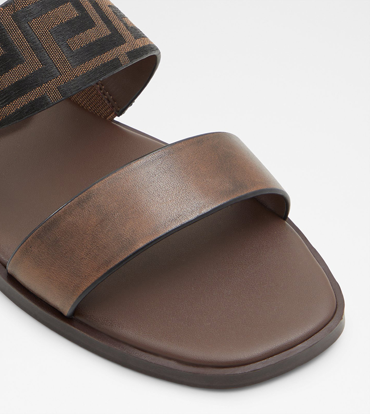 Buy Aldo MIRYHAR Double Strap Flat Sandals In Brown 6thStreet UAE