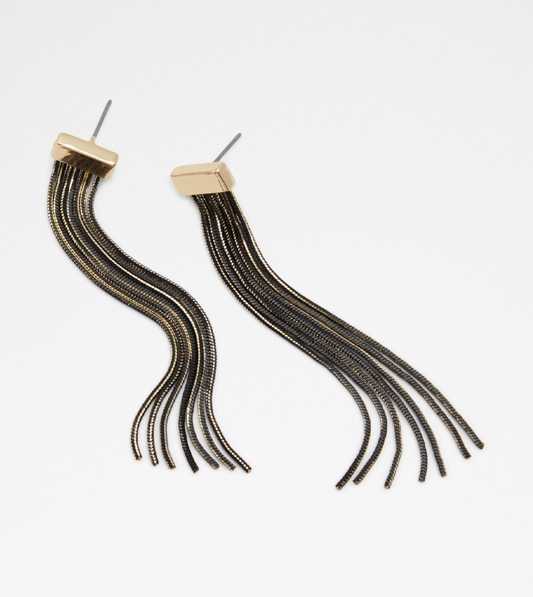 Buy Aldo Accessories MIRYWIN Dual Tone Threader Earrings In Black 6thStreet Bahrain