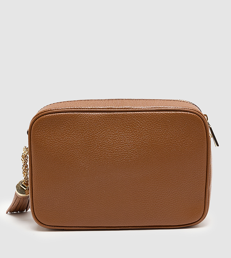 Logo Metal Tassel Detail Camera Bag