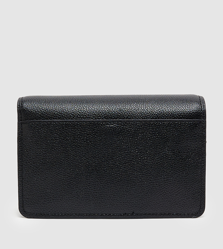 Textured Flap Crossbody Bag