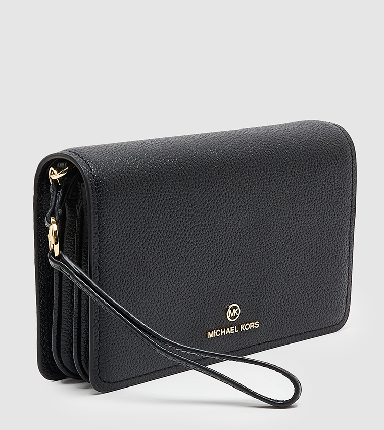 Textured Flap Crossbody Bag