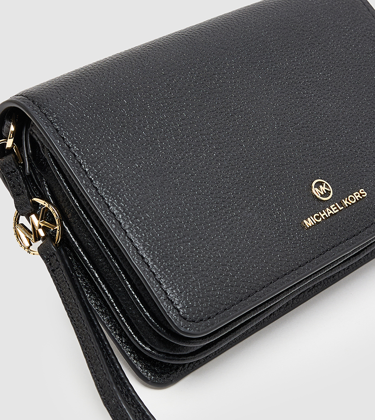 Textured Flap Crossbody Bag