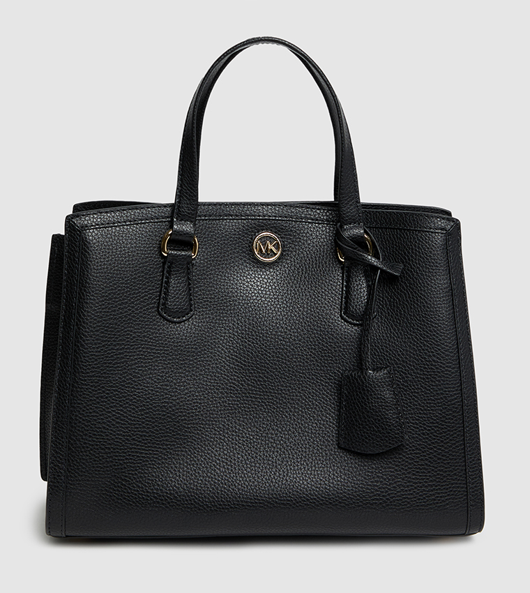 Textured Satchel Bag