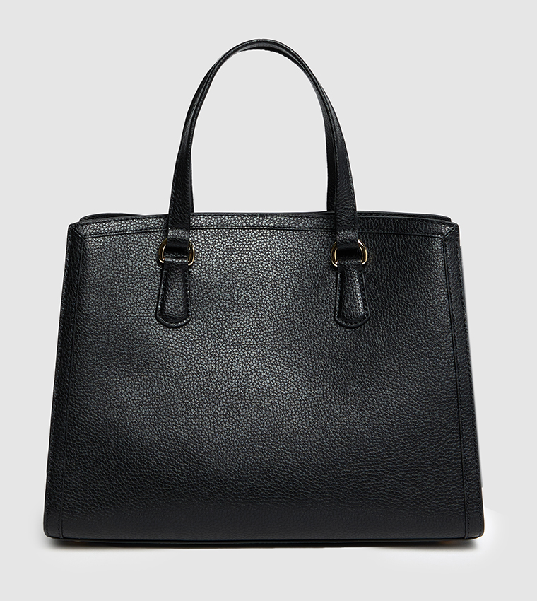 Textured Satchel Bag