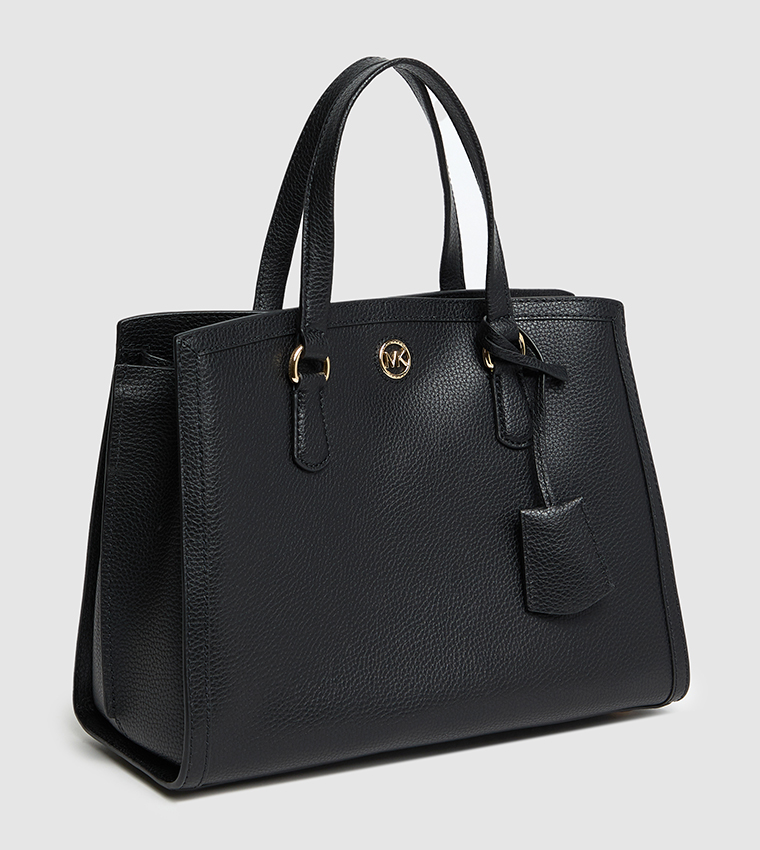 Textured Satchel Bag