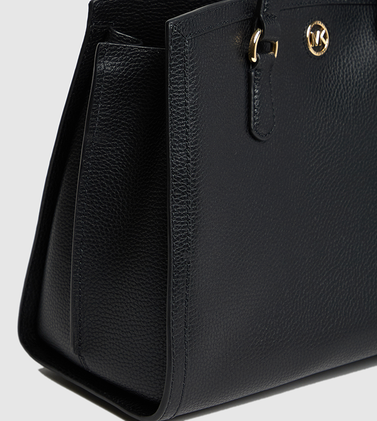 Textured Satchel Bag