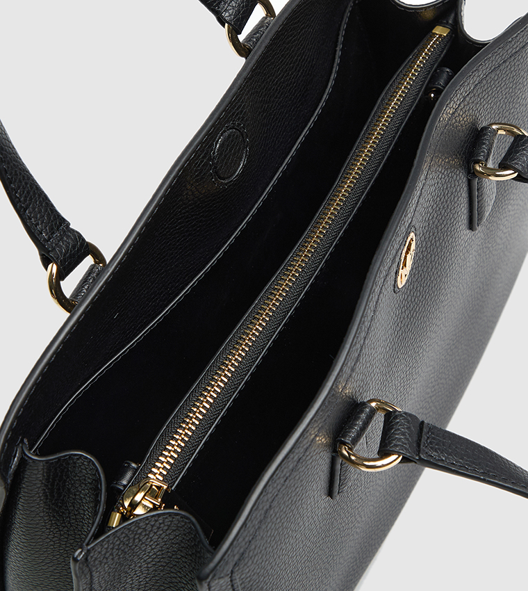 Textured Satchel Bag