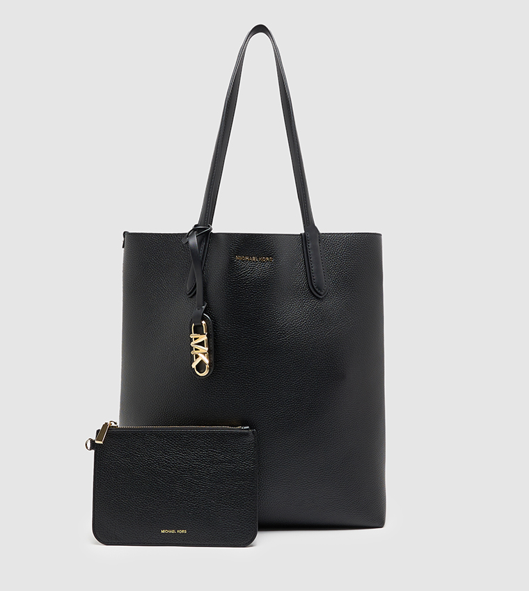 ELIZA Textured Tote Bag with Card Holder