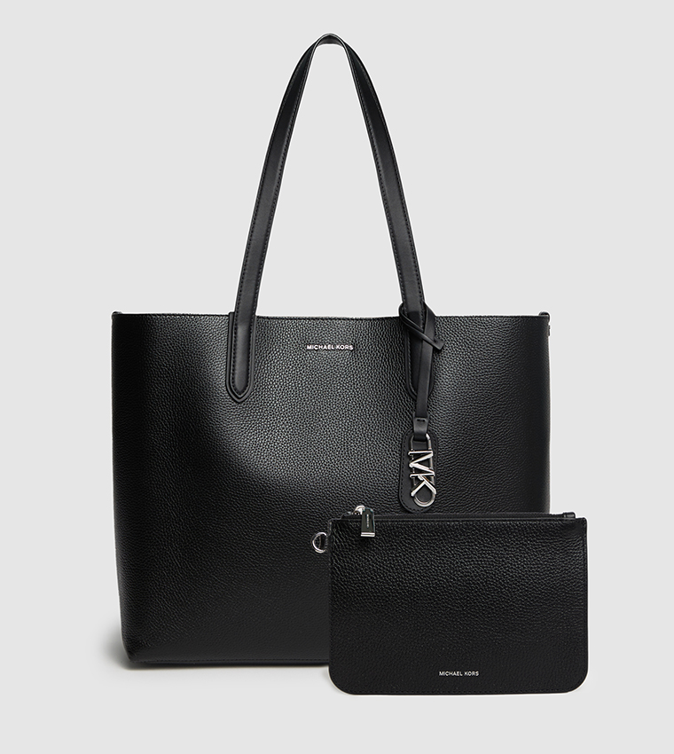 ELIZA Textured Tote Bag with Card Holder