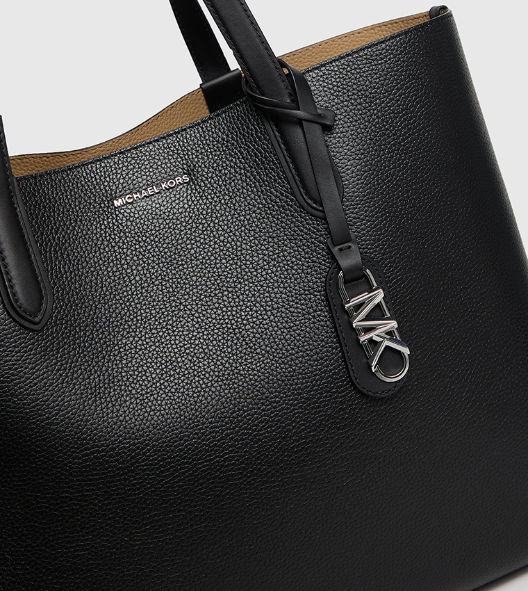 ELIZA Textured Tote Bag with Card Holder