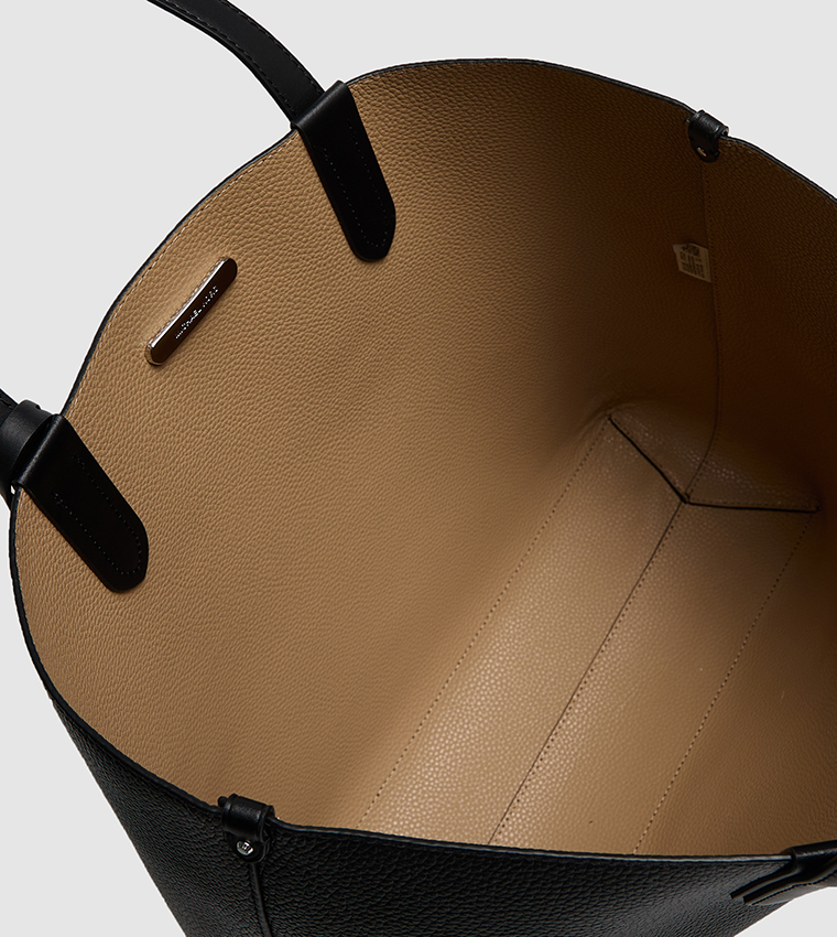 ELIZA Textured Tote Bag with Card Holder