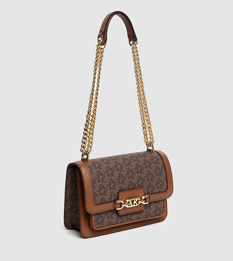 Monotype Printed Convertible Shoulder Bag