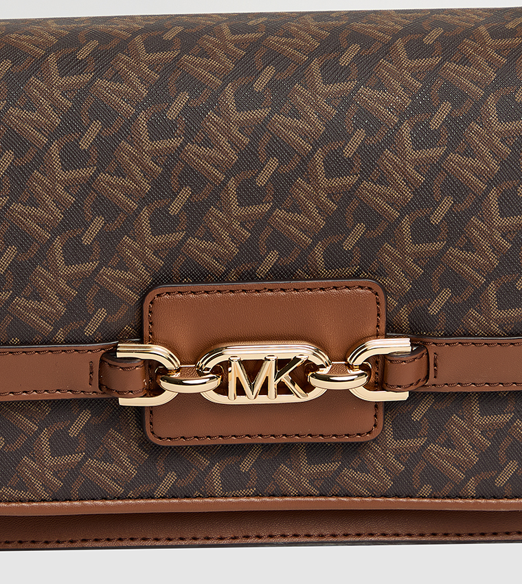 Monotype Printed Convertible Shoulder Bag