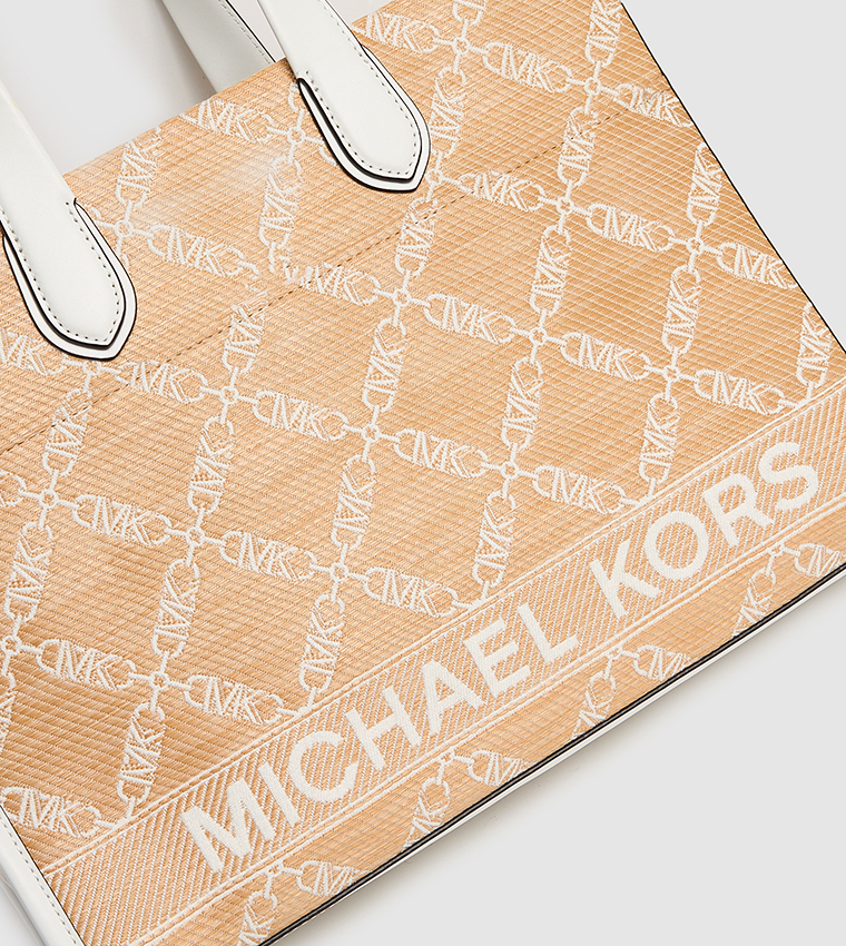 Logo Printed Zippered Tote Bag