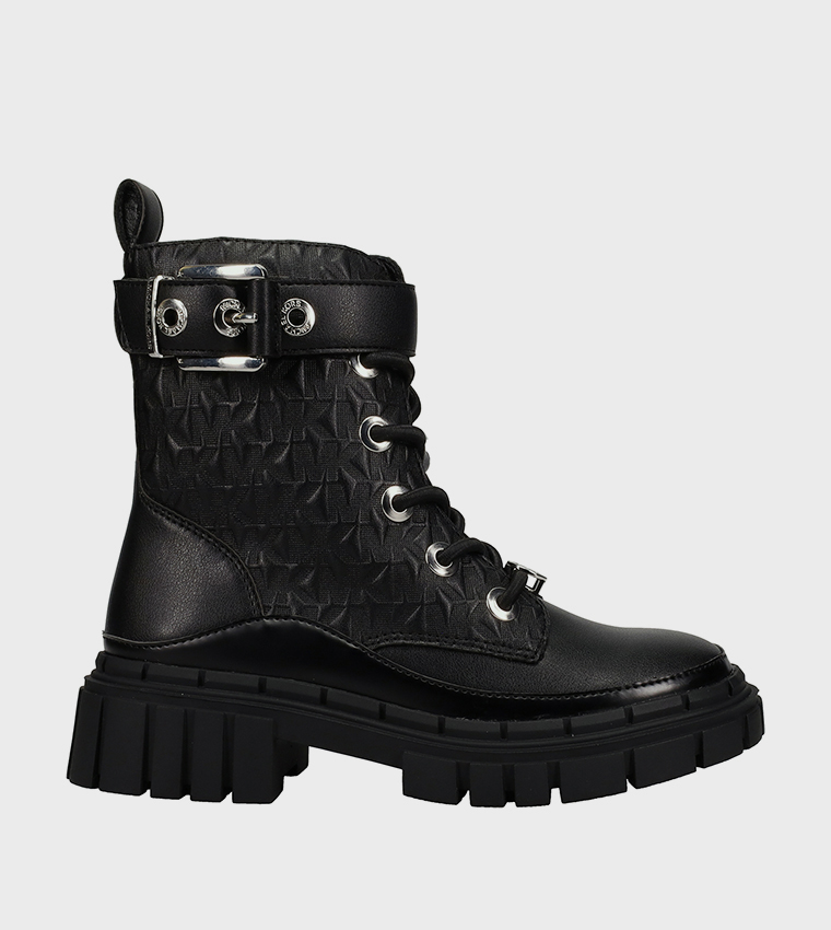 BLAKE COLBY Monogram Chunky Boots