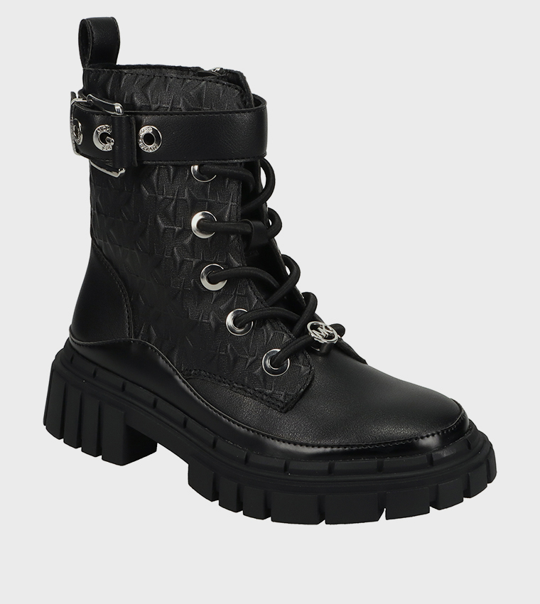 BLAKE COLBY Monogram Chunky Boots