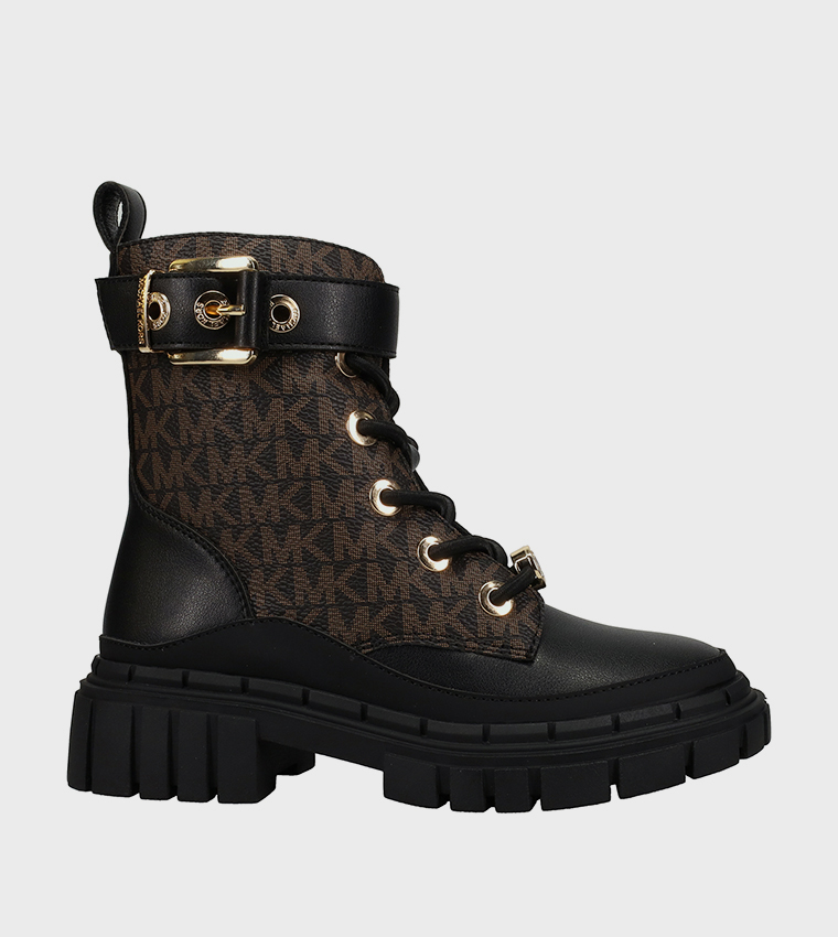 BLAKE COLBY Monogram Chunky Boots