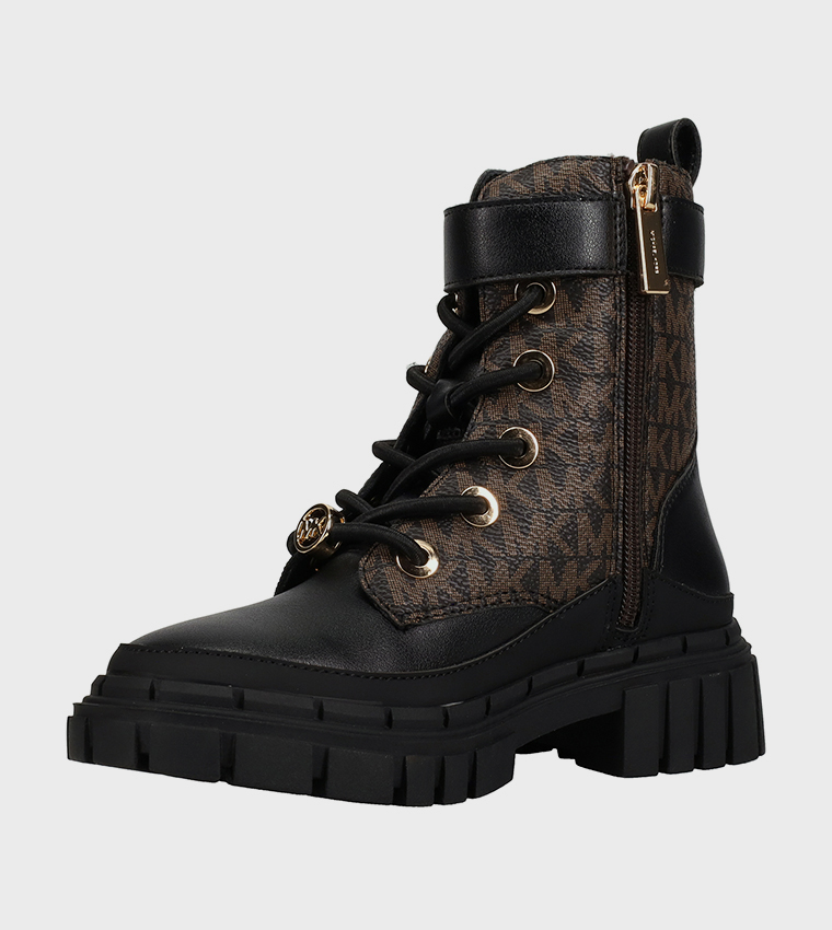 BLAKE COLBY Monogram Chunky Boots