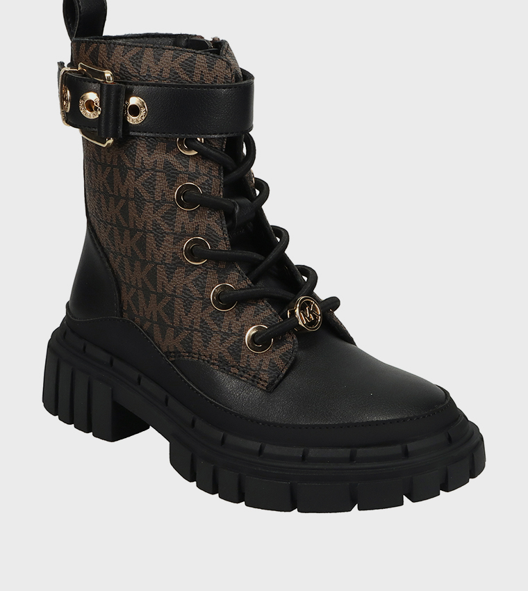 BLAKE COLBY Monogram Chunky Boots