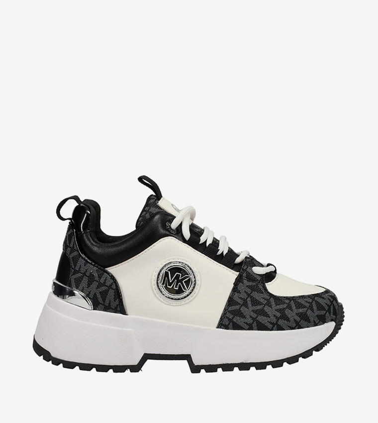 Buy Michael Kors COSMO LOGO Monogram Print Chunky Sneakers In
