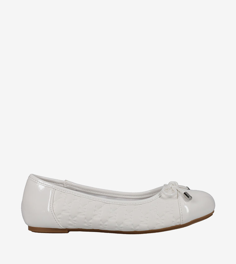 KENYA BOW Monogram Debossed Ballerinas
