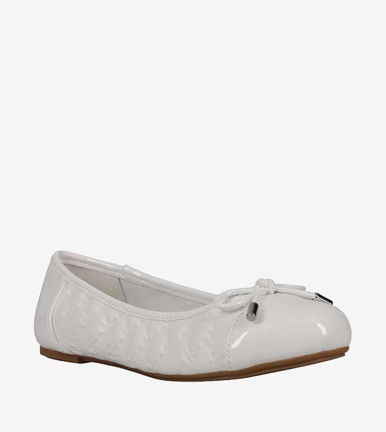 KENYA BOW Monogram Debossed Ballerinas