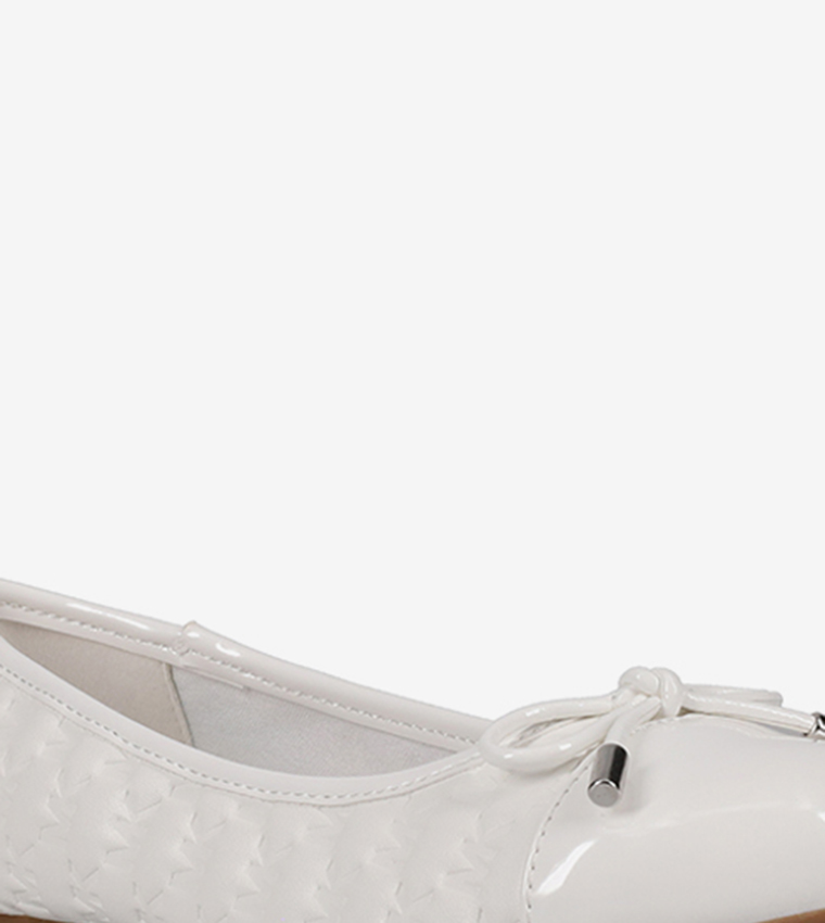 KENYA BOW Monogram Debossed Ballerinas