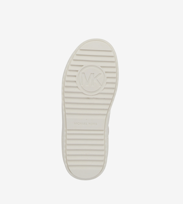 EMMET RUMI Monogram Print Lace-Up Sneakers