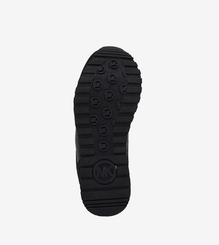 BILLIE DORIAN Monogram Print Detail Platform Sneakers