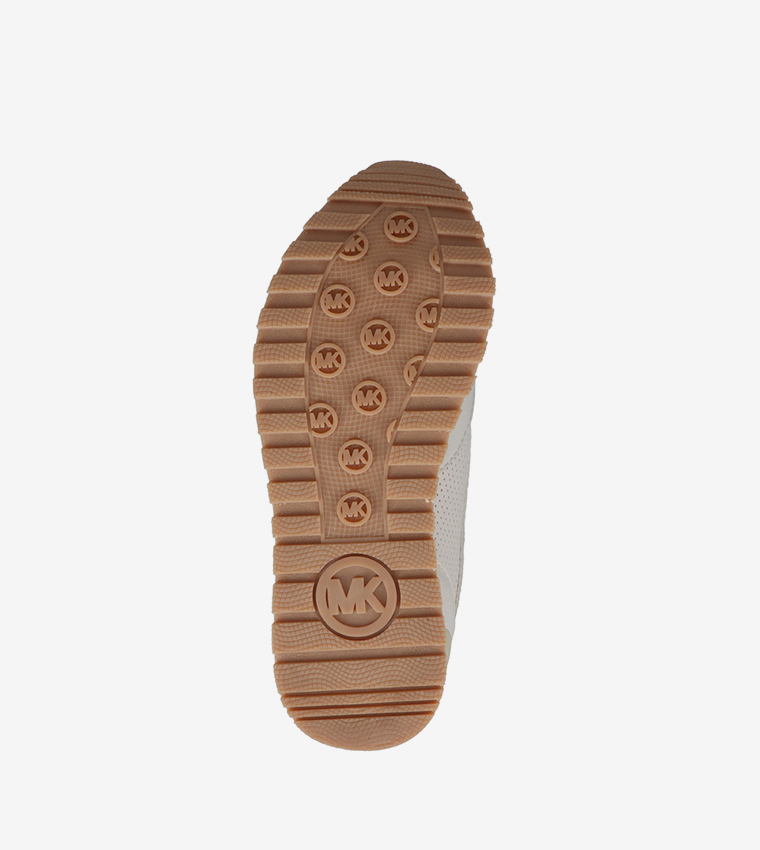 BILLIE DORIAN Monogram Print Detail Platform Sneakers