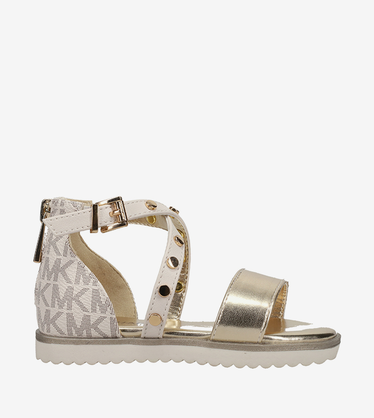 BRANDY ASTRID Monogram Print D'Orsay Sandals