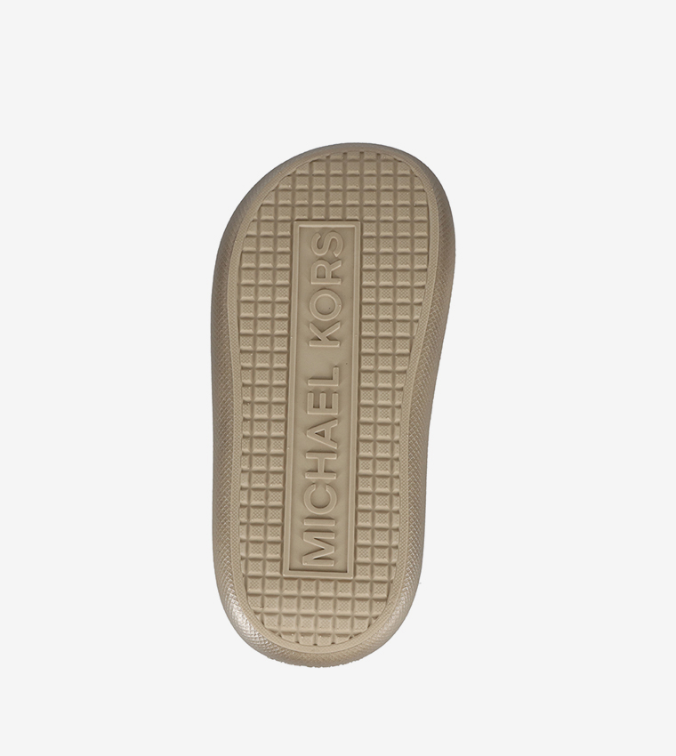 RAELYNN DARBY Shimmer Velcro Sandals Slides