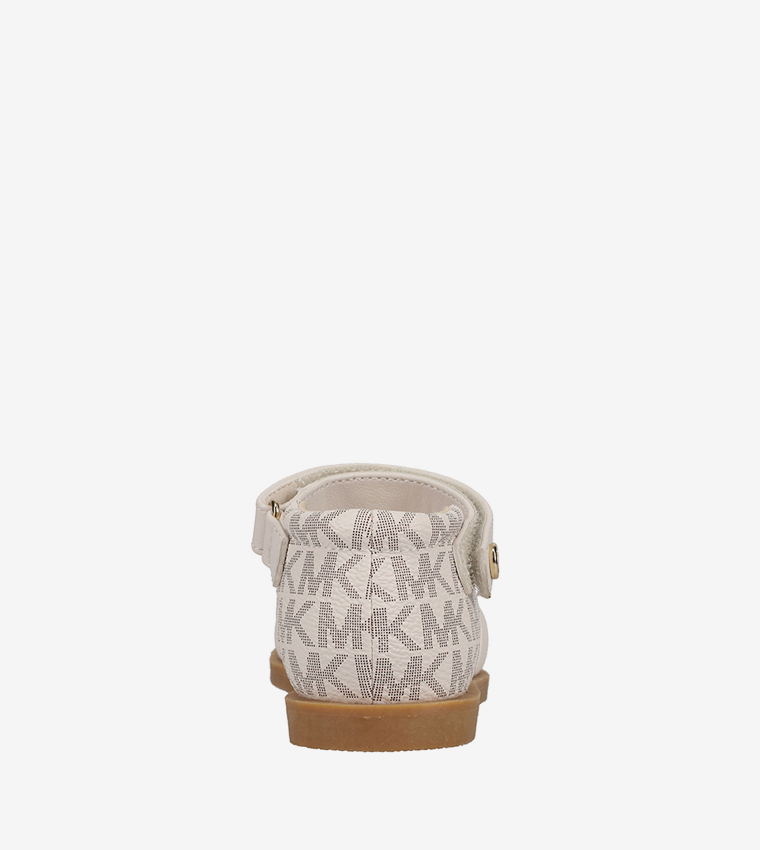 JENSYN Monogram Print Strappy D'Orsay Sandals