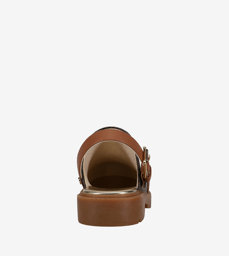COSETTA Monogram Print Slingback Sandals