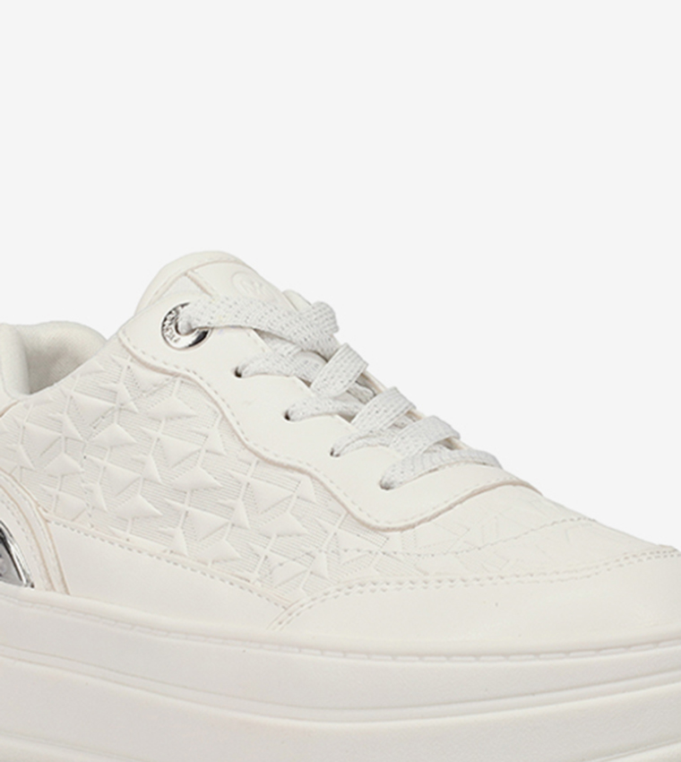HAYES Monogram Debossed  Platform Sneakers